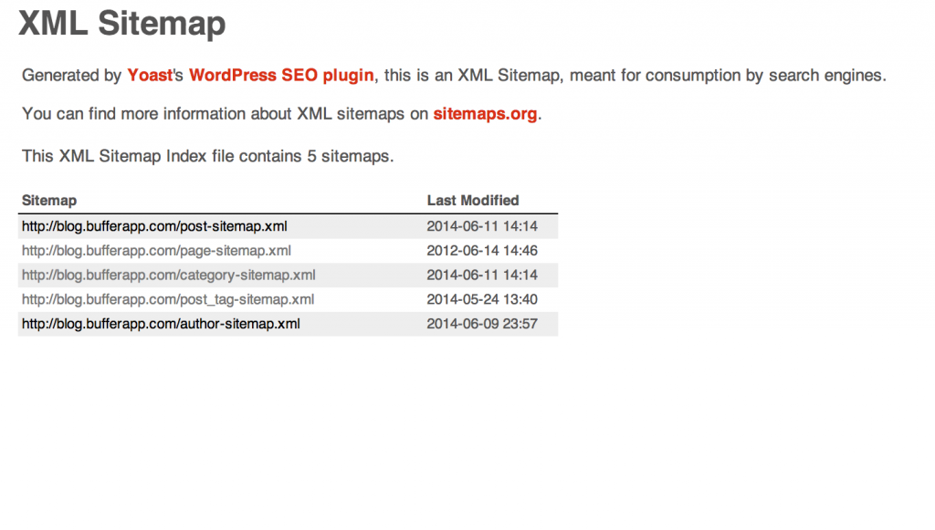 sitemaps