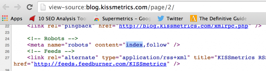 Subpages Indexed