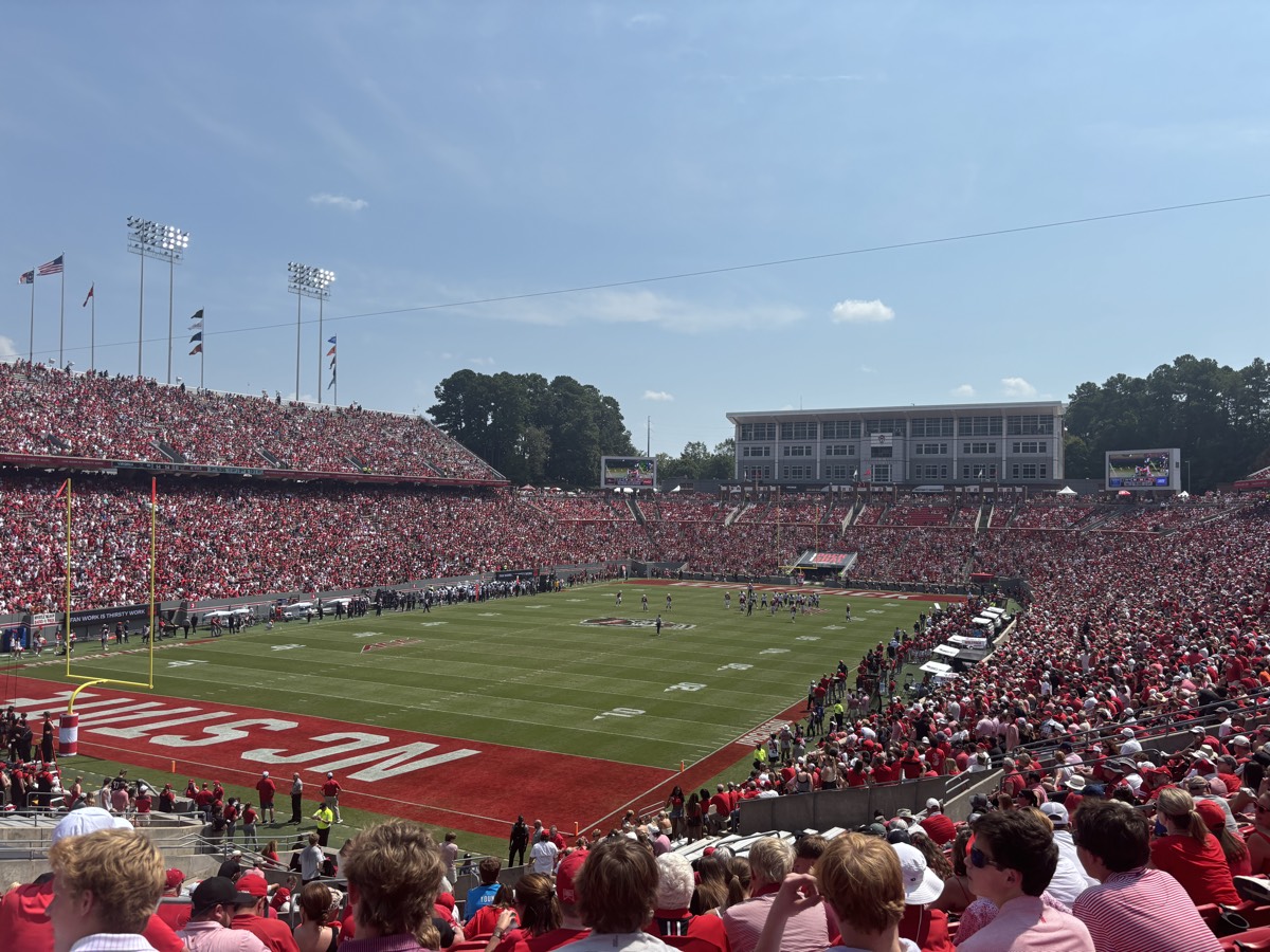 NC State football game at Carter-Finley Stadium