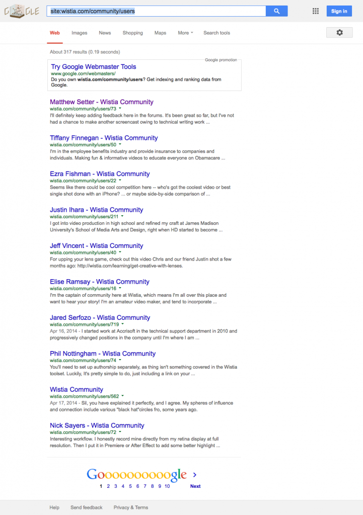 site:wistia.com:community:users - Google Search 2014-05-12 21-36-53